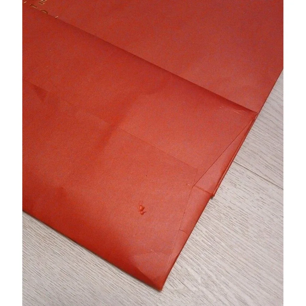 Omega Watch Genuine Retail Paper Shopping Bag Large Used 20½ x 14½ Red